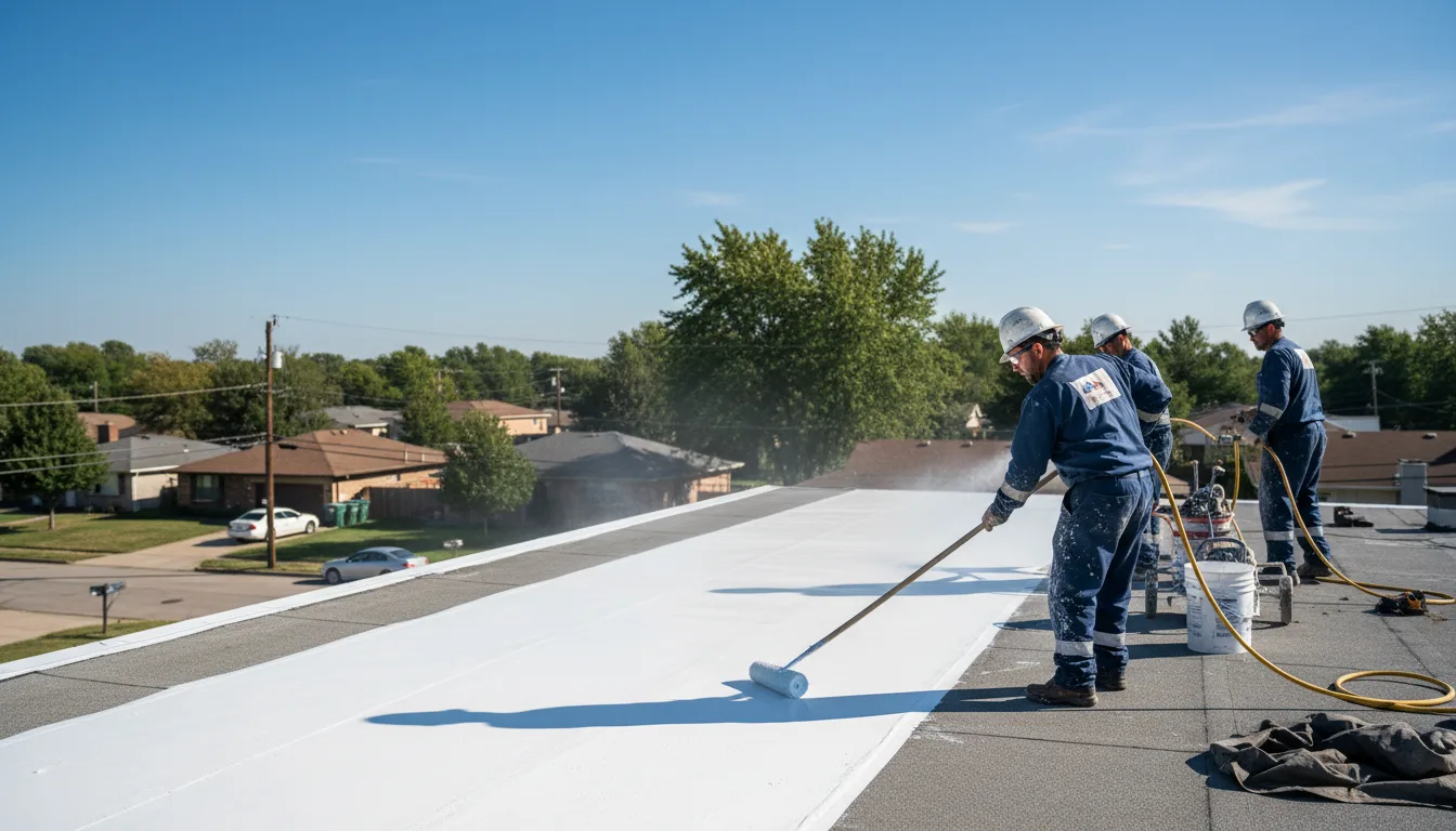 Commercial roof coating in Simpson, NC near me